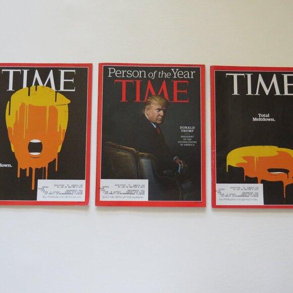 Time Magazines Donald Trump Person of the Year Meltdown Lot of 3 Magazines - Picture 2 of 5